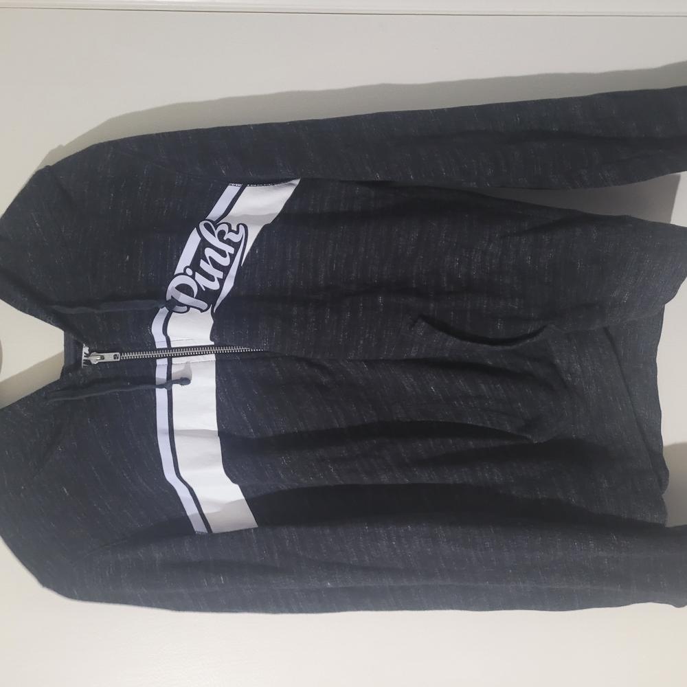 Victoria's Secret Black and White Hoodie